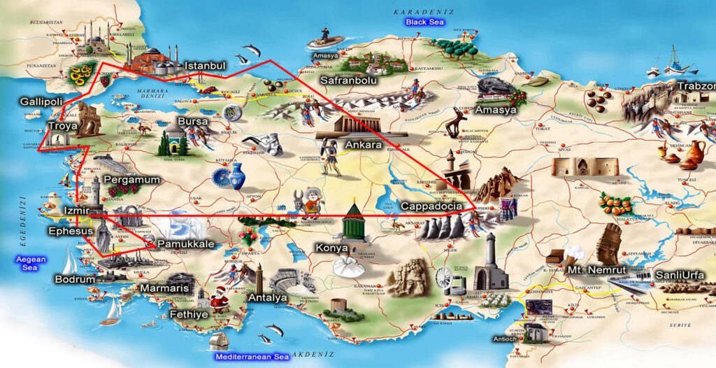 Delights of turkey by plane